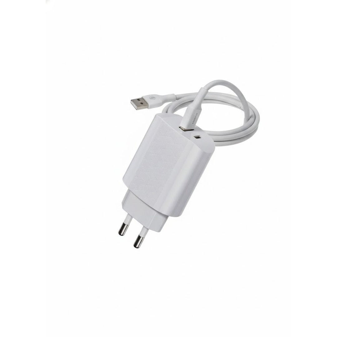 شاحن X-Plus ذكي 38W مع كابل 2 في 1 - أبيض - 38W