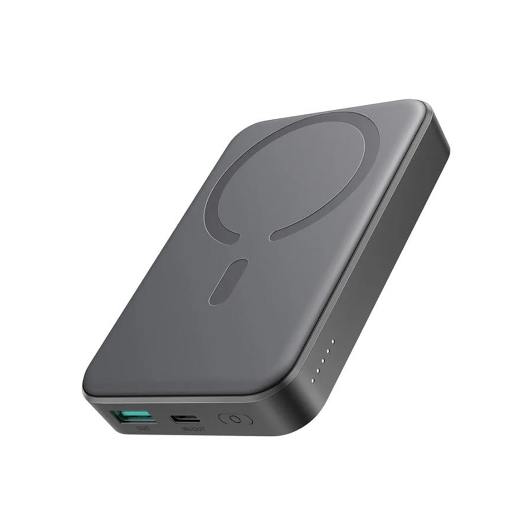 بنك طاقة مغناطيسي لاسلكي PD 20 واط مع منفذين USB-A و Type-C - أسود