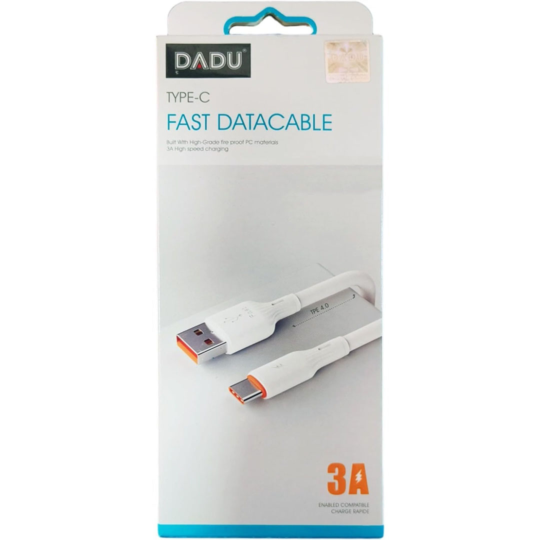 كابل بيانات سريع DADU DC-129 Type-C 3A - أبيض - DC-129
