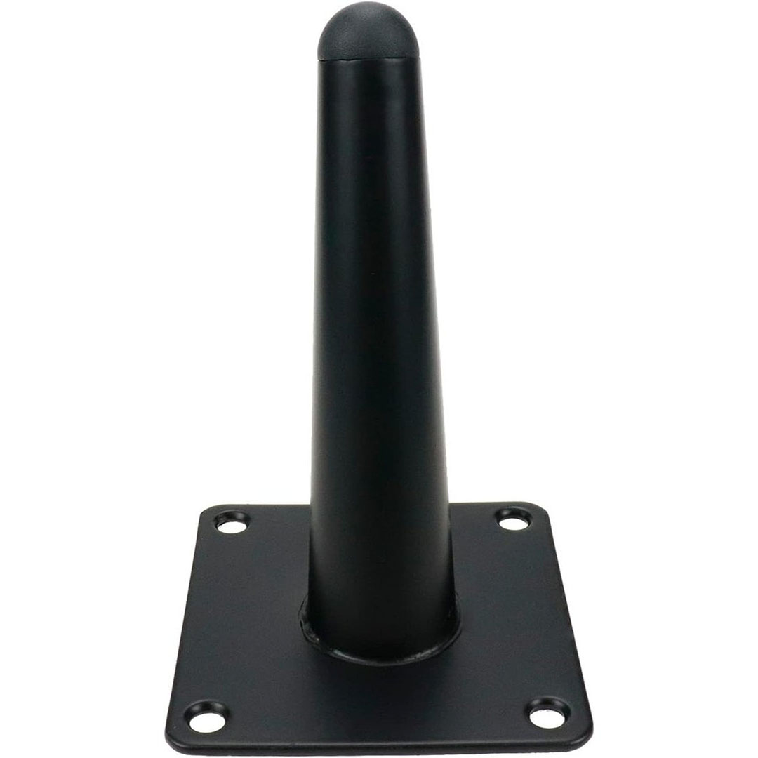 أرجل أثاث معدن - 6 بوصة - أسود - 4 قطع