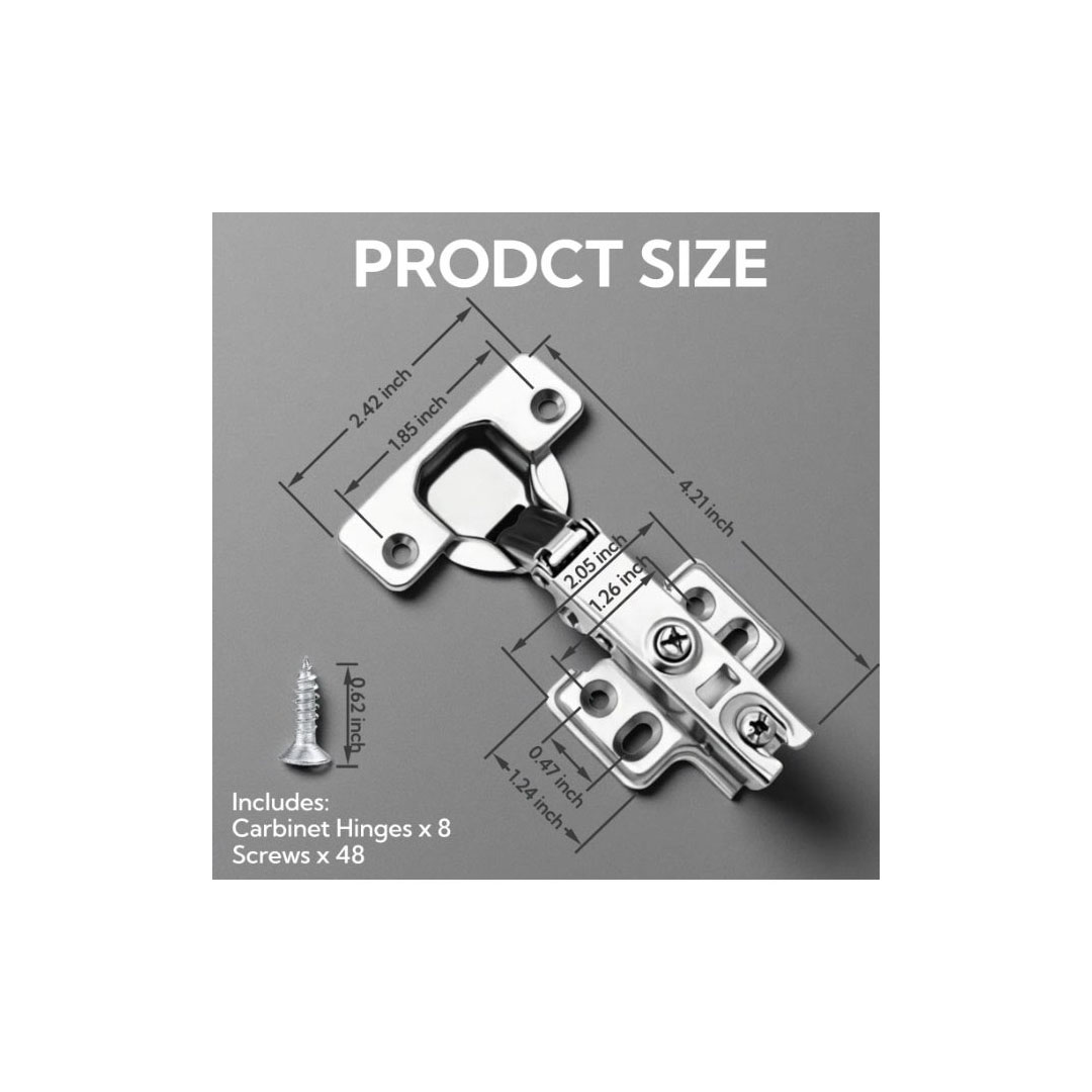 مفصلات أدراج - بزاوية 105 درجة - 2 قطعة