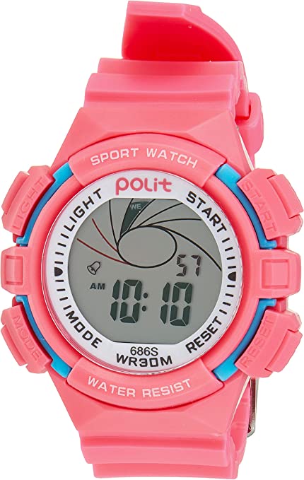 Polit 686S ساعة للأطفال - بينك