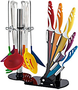 Royalty Line طقم سكاكين و أدوات المطبخ - 12 قطعه