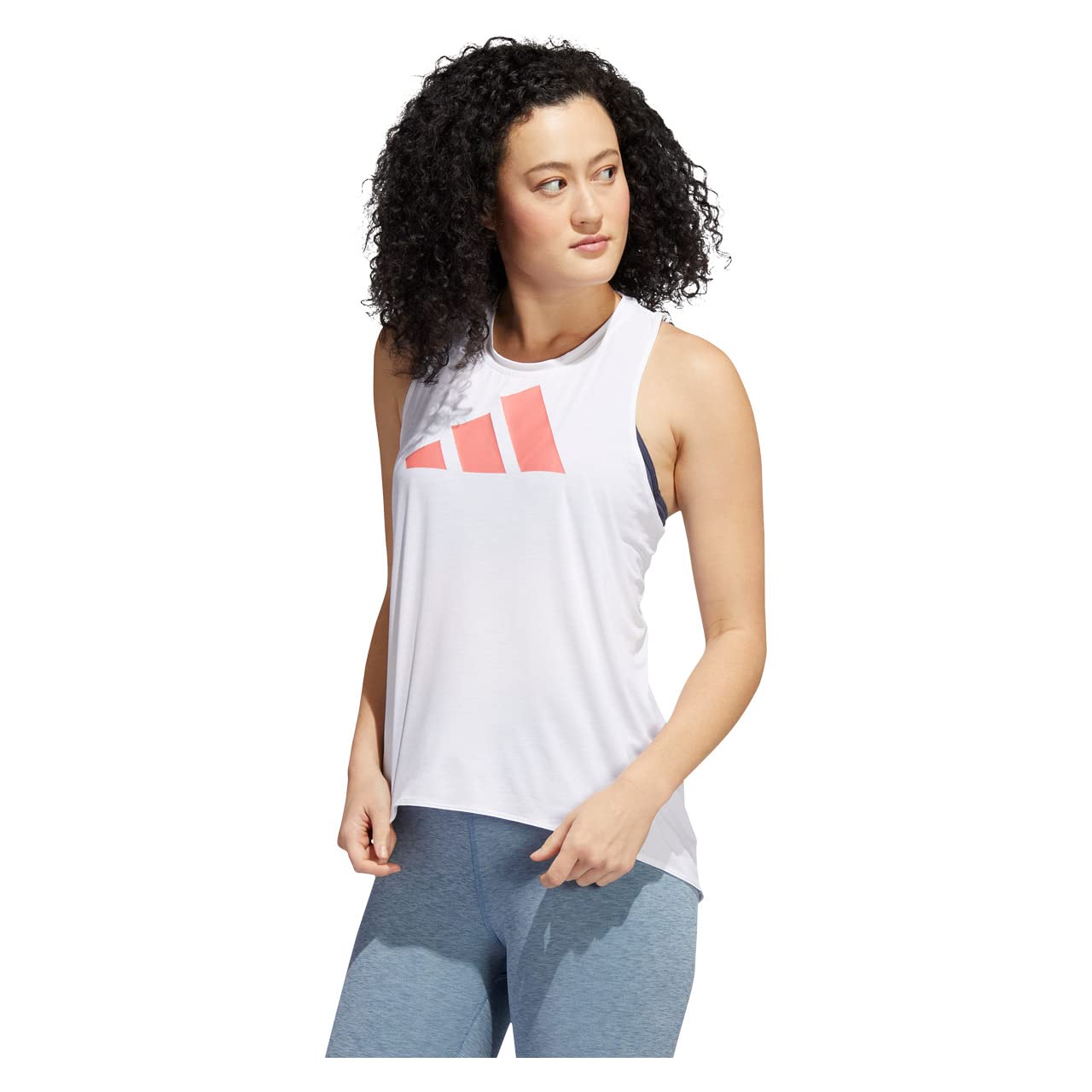Adidas تانك توب حريمي للتمرين - أبيض - HD9591