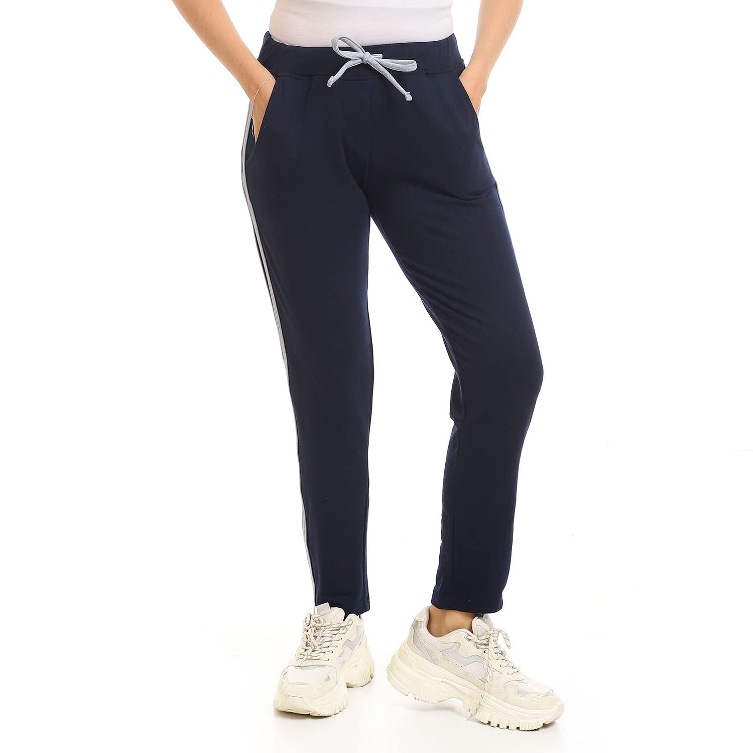 Jamila بنطلون قطن حريمي - كحلي