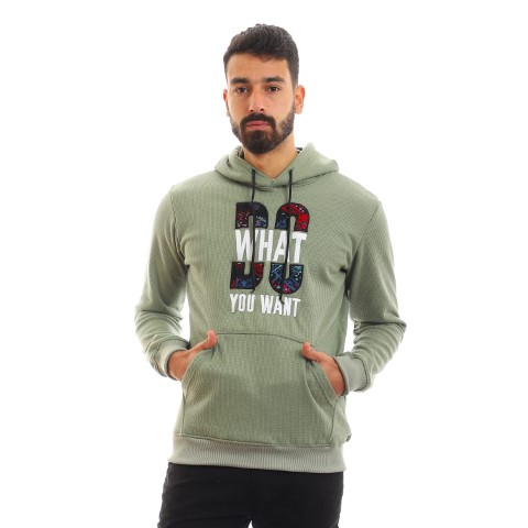 Andora سويت شيرت بكابيشو رجالي -32W22M30316- Olive