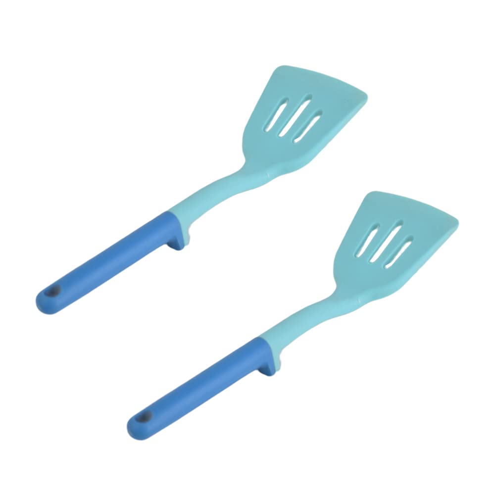 طقم معالق مخرمة للتقليب - لبني - 2 قطعة