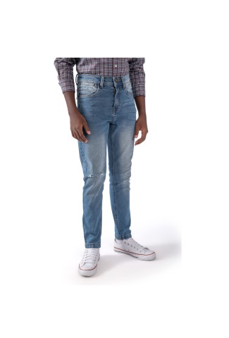 Concrete بنطلون أولادي جينز - C322PT4-W23-45N-1061-MID INDIGO