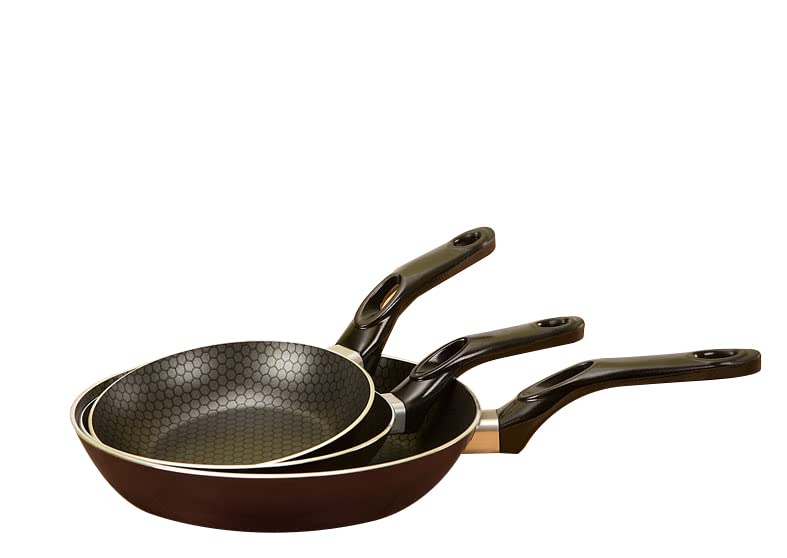 Trueval طقم طاسات قلي - مقاس 16/18/22 - 3 قطع