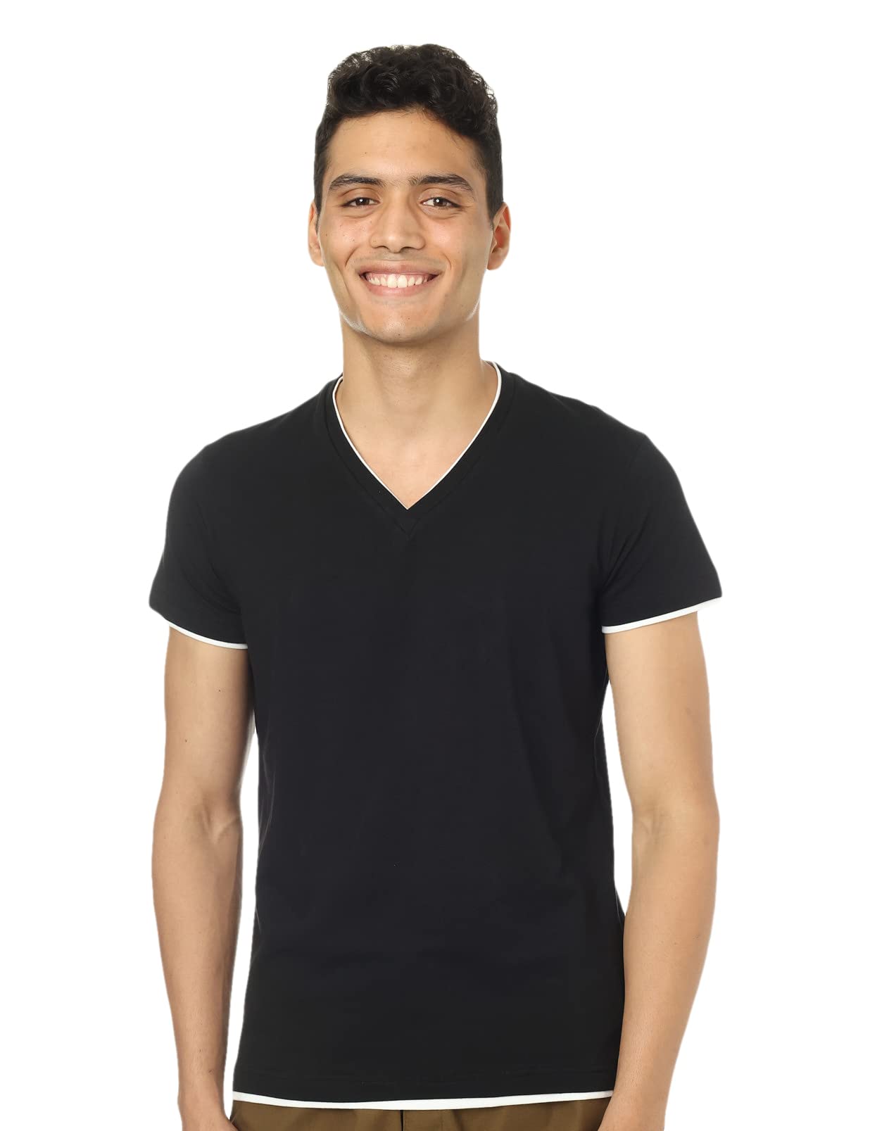 Hero Basic اندرشيرت نص كم رجالي - أسود