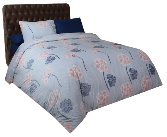 ‎Al Maamoun طقم ملايه سرير - 5 قطع - ورد