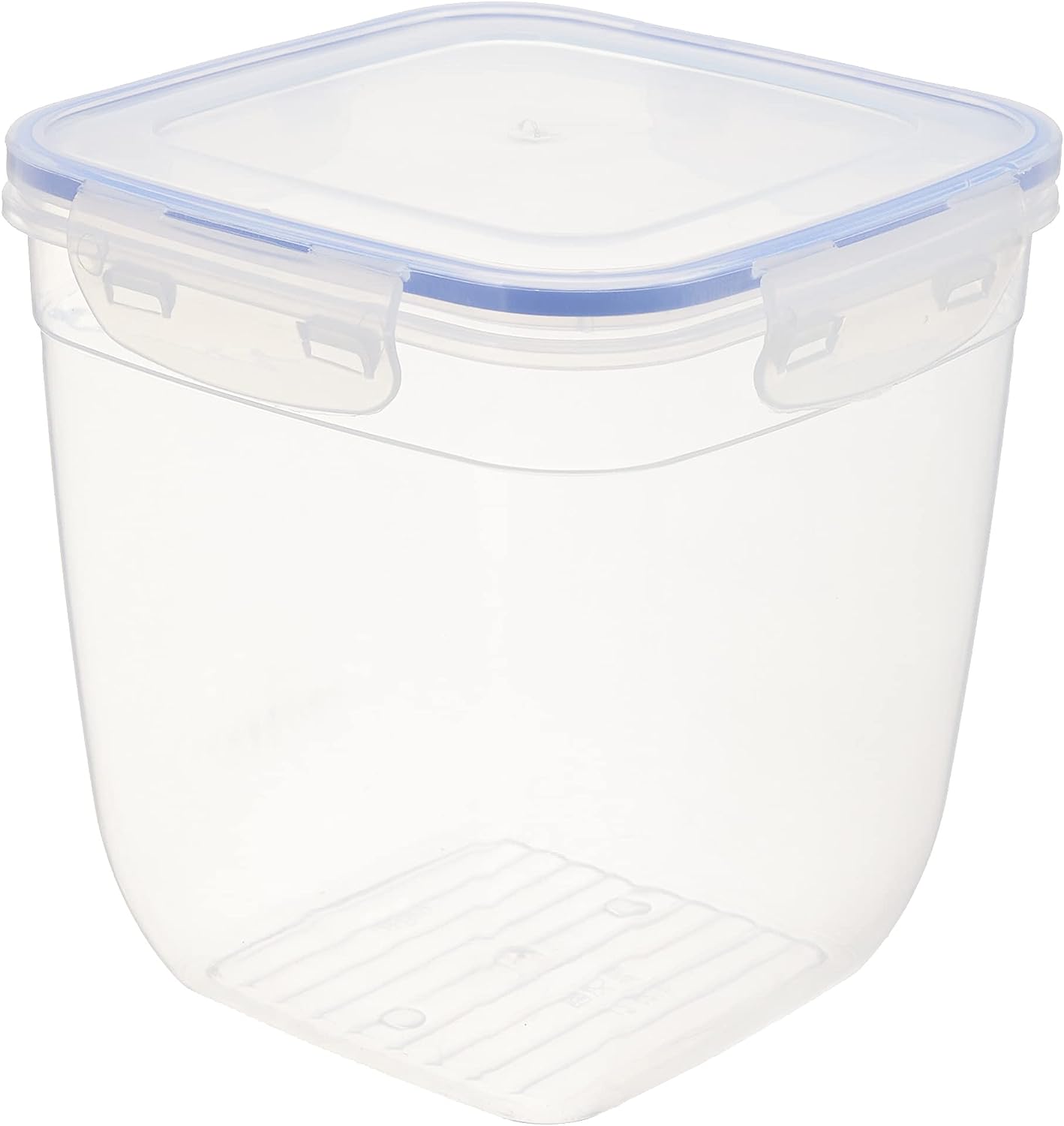 Bager علبة تخزين طعام مربعه - 3250 مللى - شفاف/أزرق