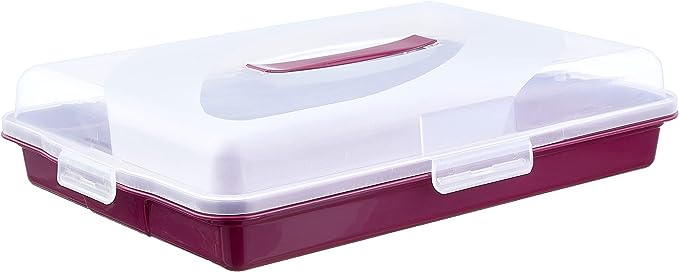 Bager حافظة كيك مستطيلة الشكل - نبيتي