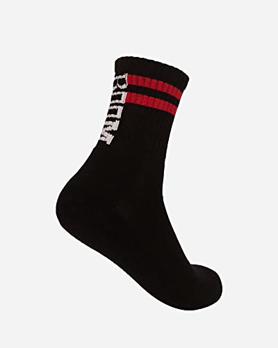 Hendam شراب رياضي طويل رجالي - أسود