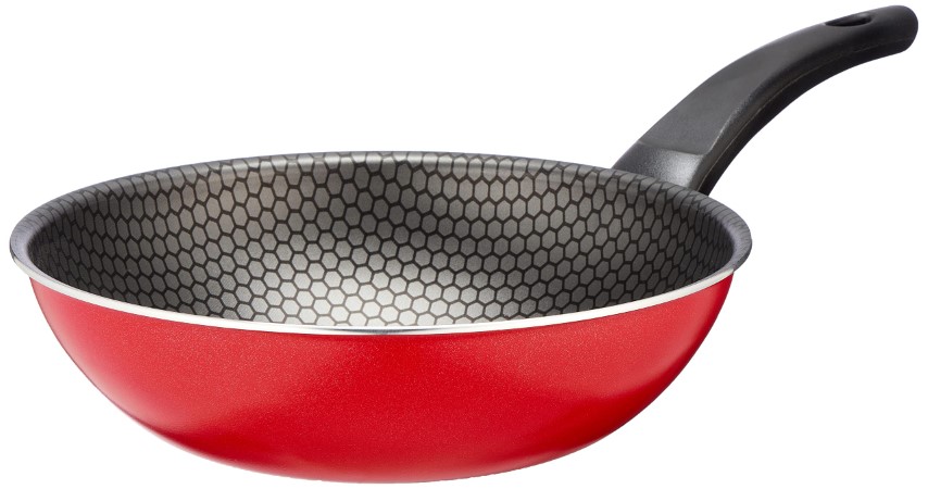 Trueval طاسة قلي - 24 سم - احمر