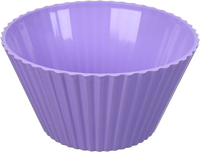 بولة بلاستيك دائريه مضلعه - بنفسجي