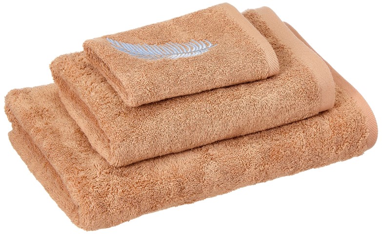 JacquarDina طقم فوط حمام - 3 قطع - بيج