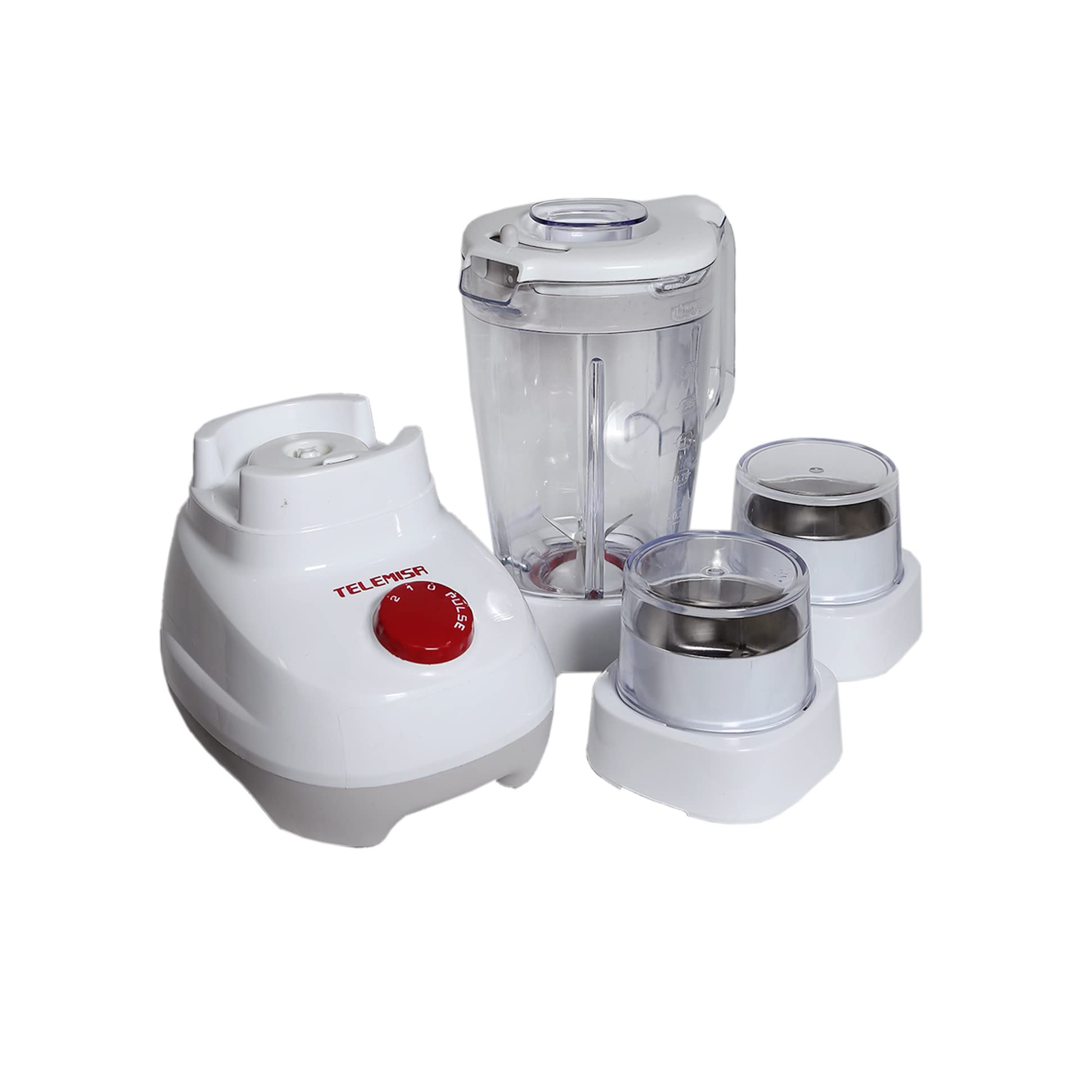 Telemisr خلاط كهربائي مع كبة - أبيض TAJ-500WM