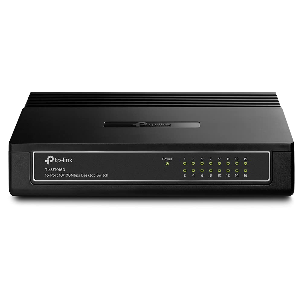 TP-Link سويتش محول للشبكات - 16 منفذ - 10/100 ميجابت/ثانية - ‎TL-SF1016D