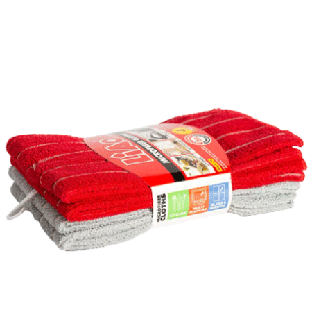 Liao ممسحة تنشيف مايكرو فايبر- 4 قطع - 41*48 سم