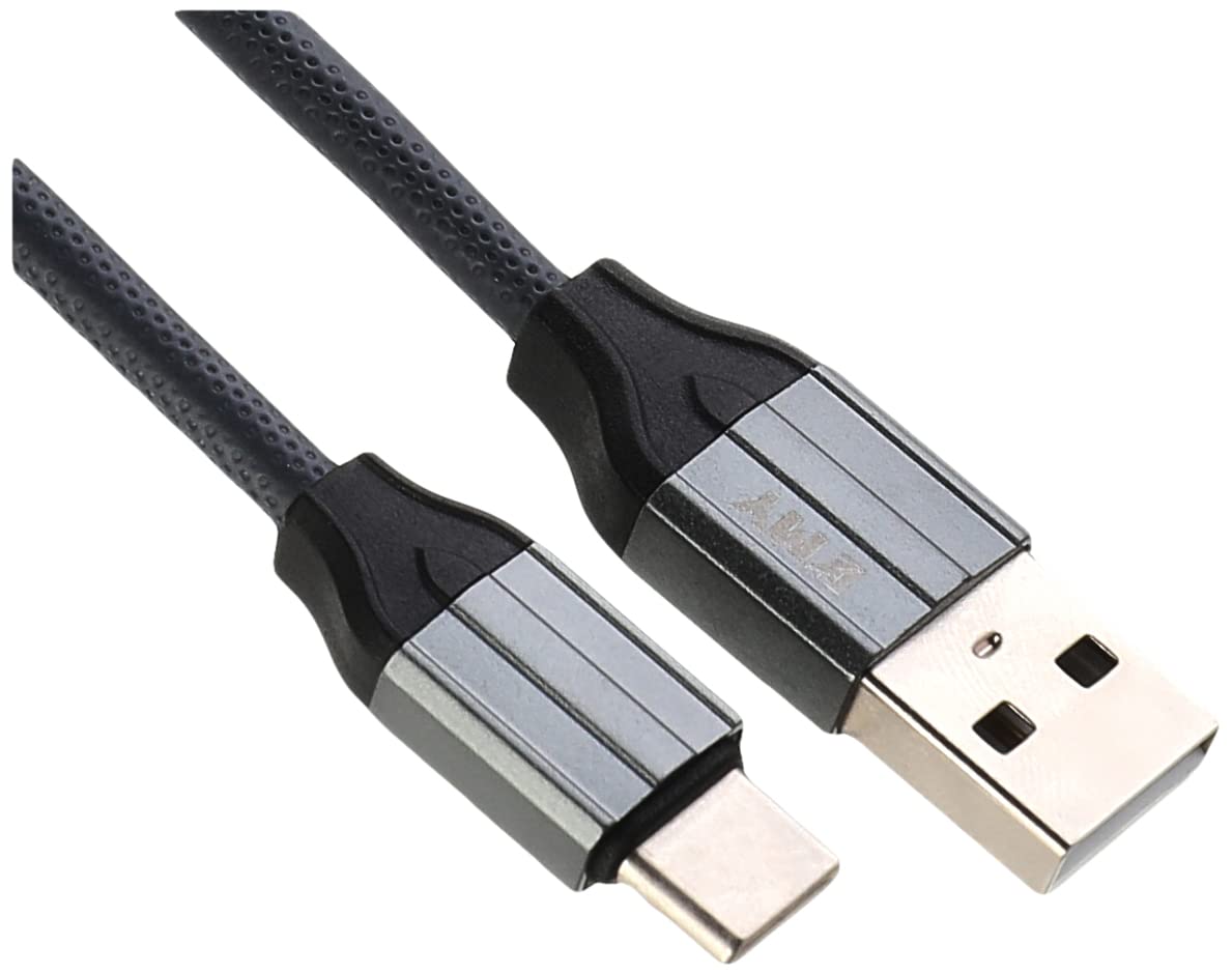 EMY كابل شحن ونقل بيانات Type c - اسود/رمادي - MY-731