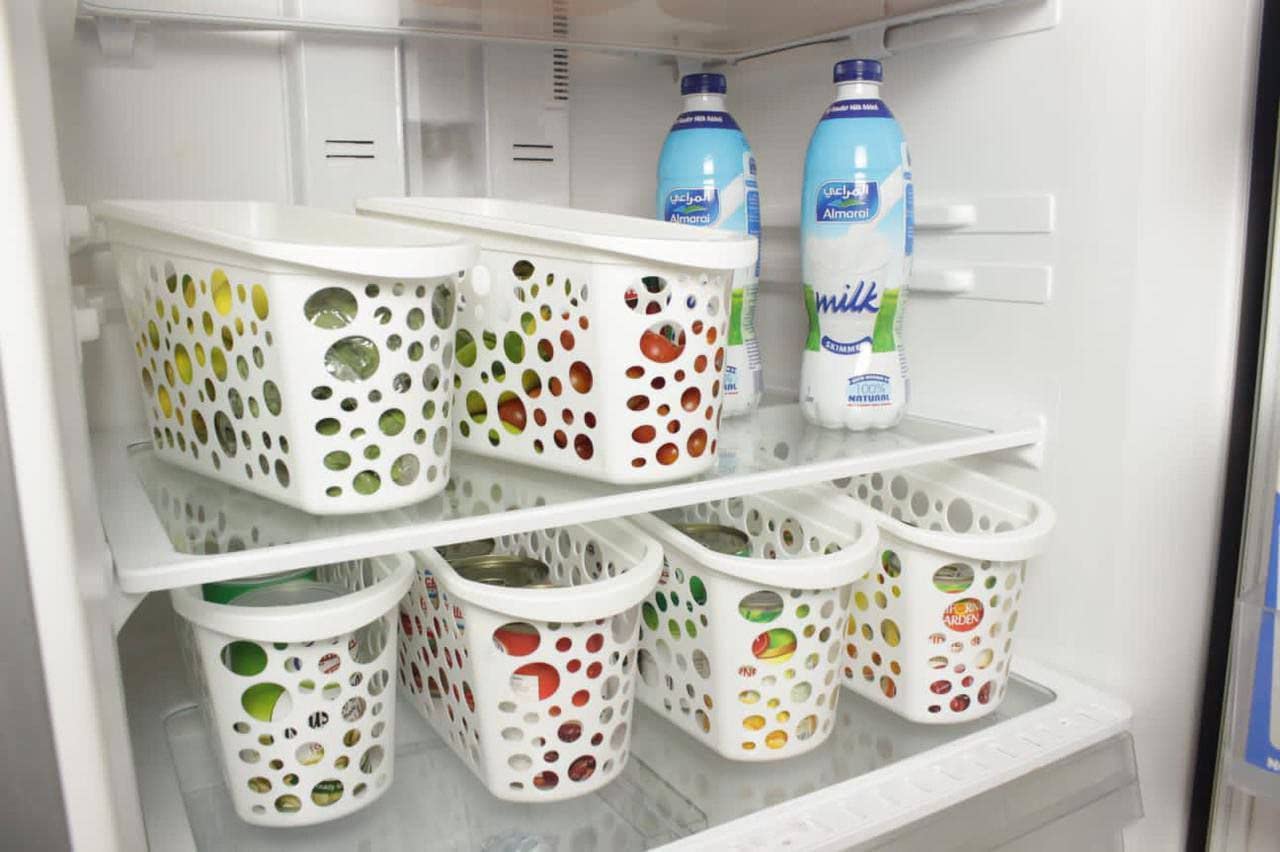 باسكت بلاستيك ثلاجة منظم