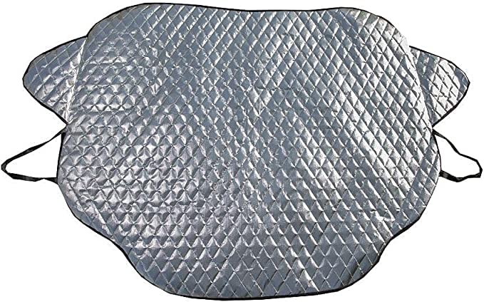 شمسية لزجاج السيارة الامامي - فضي