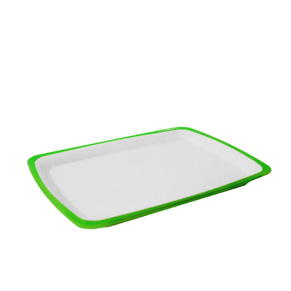 Omada طبق تقديم مستطيل - أخضر/أبيض - ‎M4520VP