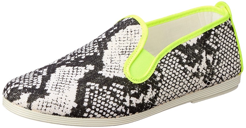 Flossy جزمة حريمي كاجوال - أبيض/أسود - 55234