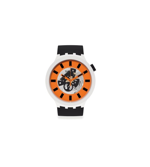 Swatch ساعة كاجوال للجنسين - أسود - SB03M104