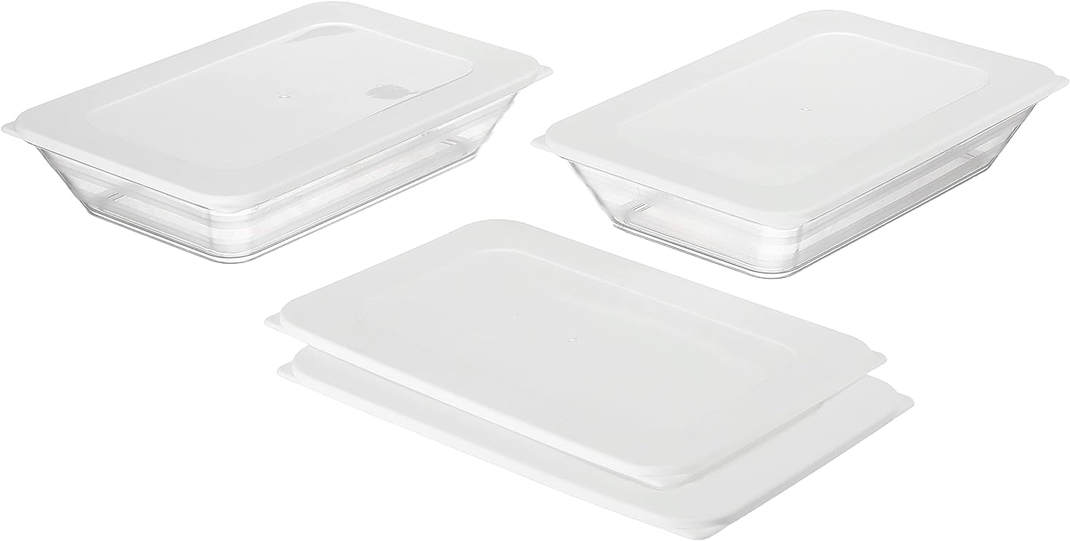 Merwy طقم علب حفظ طعام - 4 قطع - شفاف