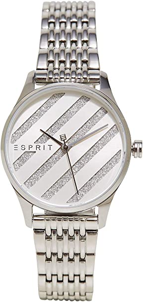 Esprit ES1L029M0045 ساعة حريمي - 34 ملم - فضي
