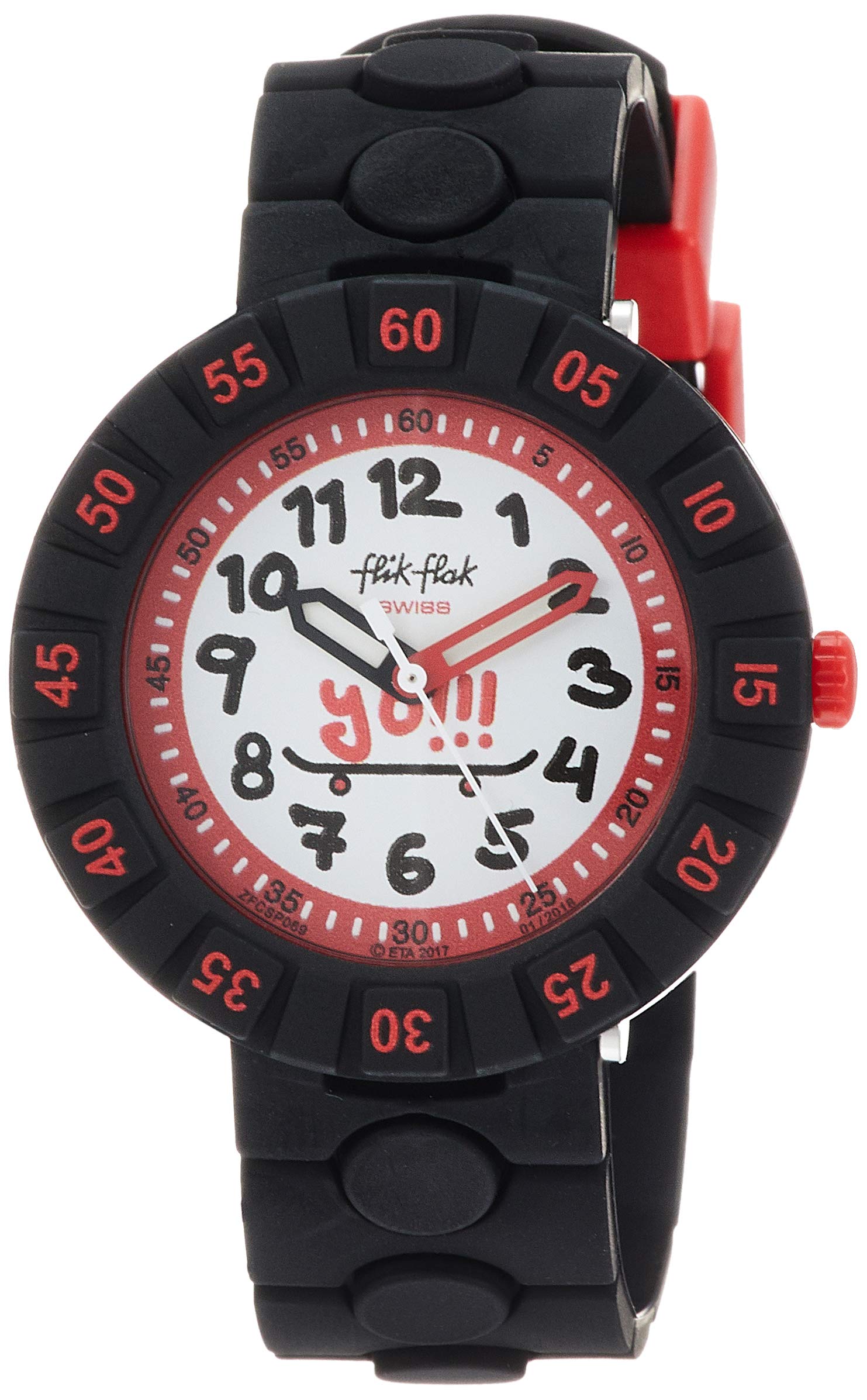 Flik Flak ساعة للاطفال - 36 ملم - أسود FCSP069
