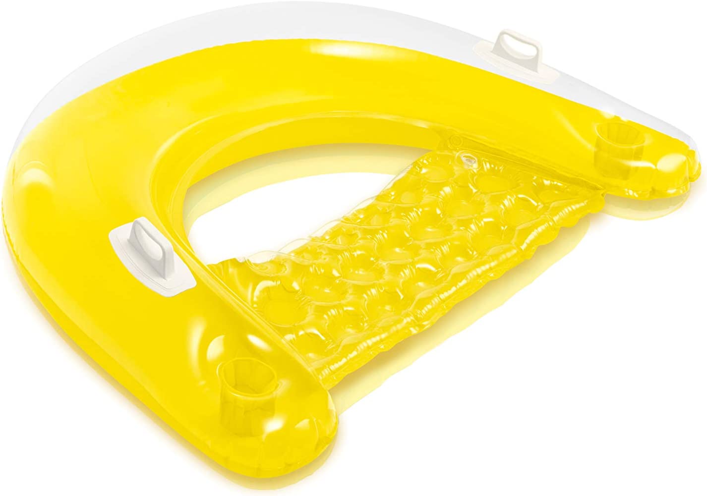 Intex عوامة سباحة شكل كرسي - أصفر