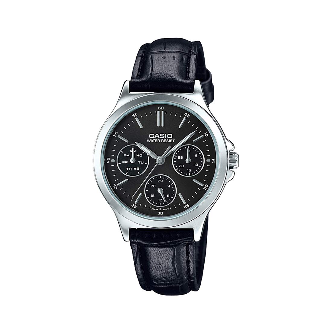 Casio MTP-V300L-1AV ساعة رجالي - 40 ملم - أسود