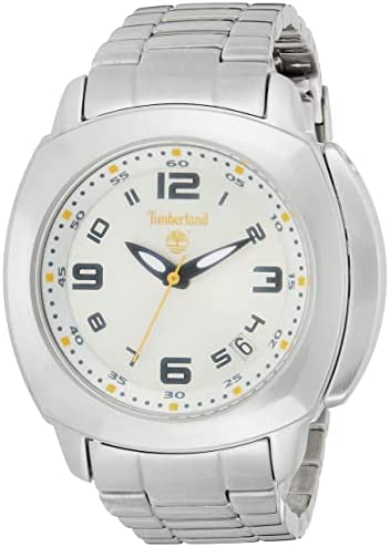 Timberland QT4117301 ساعة رجالي - 50 ملم - فضي