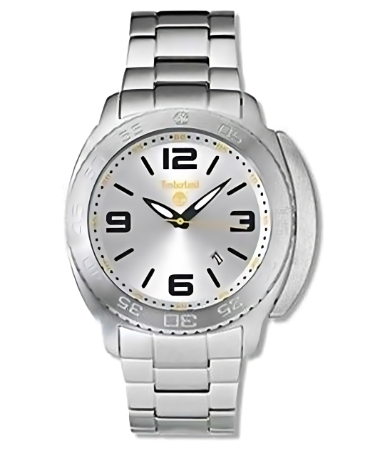 Timberland QT5117301 ساعة رجالي - 50 ملم - فضي
