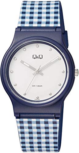 Q&Q ساعة للجنسين - 34 ملم - أزرق VP46J054Y