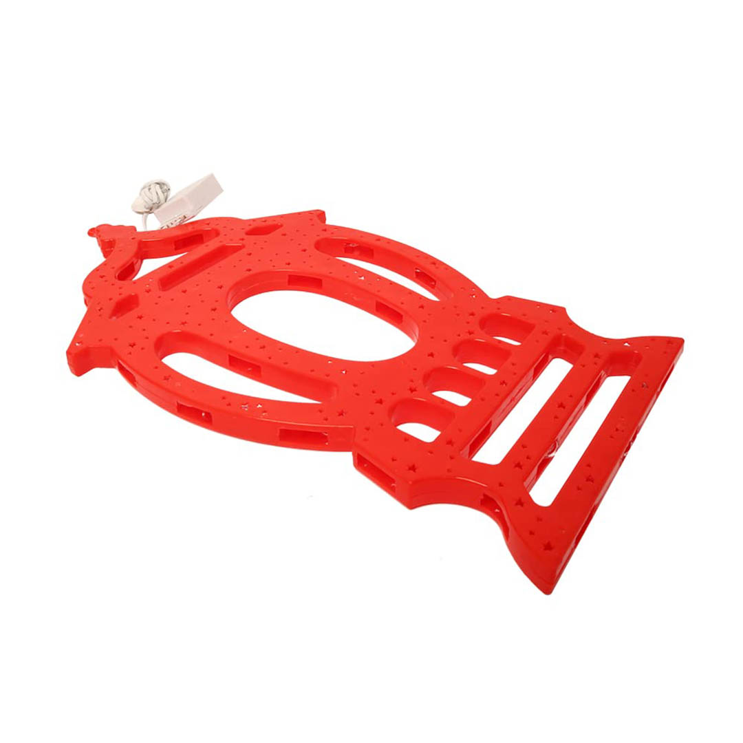 فانوس رمضان بلاستيك - 40 سم - أحمر