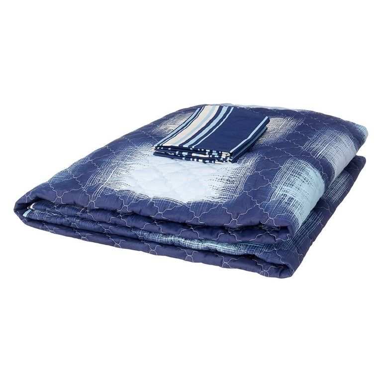 Al Maamoun طقم لحاف - 3 قطع - كحلي