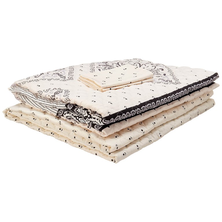 Al Maamoun طقم لحاف - 3 قطع - كريمي/أسود