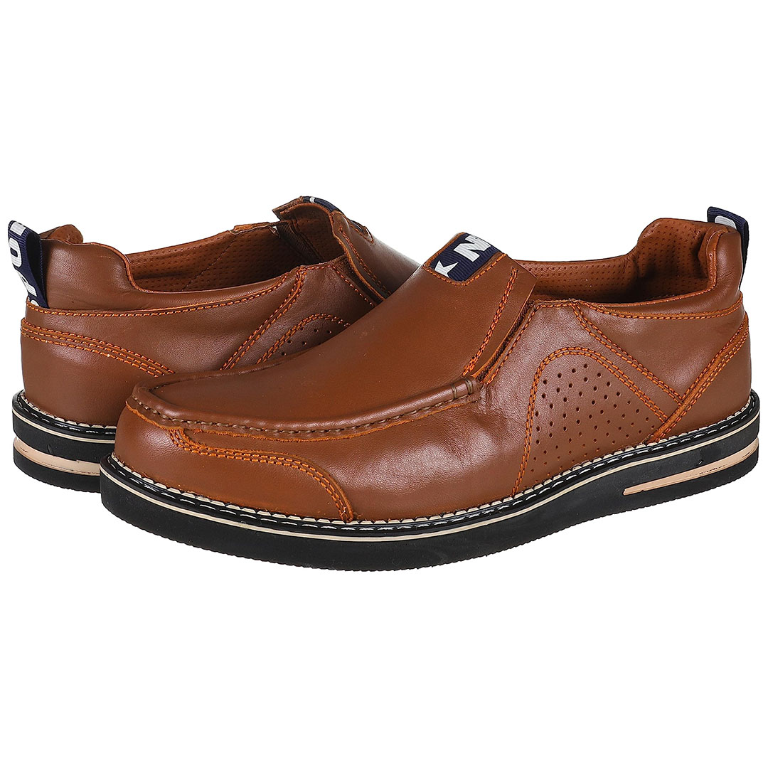 MANS14 جزمة رجالي كاجوال - بني