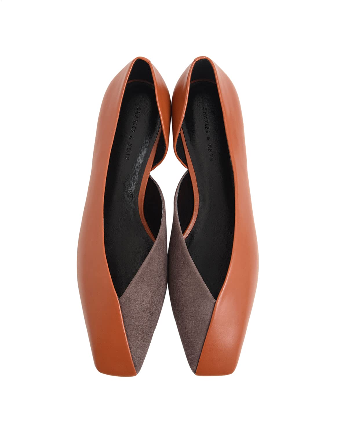 Charles & Keith جزمة دورساي جلد حريمي - جملي - CK1-70580129