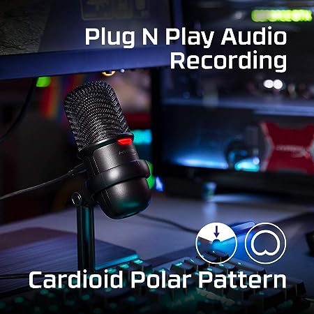 HyperX ميكروفون العاب مكثف ب USB - أسود - ‎HMIS1X-XX-BK/G