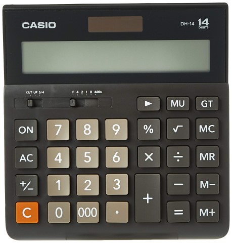 Casio الة حاسبة ديجيتال - أسود - DH-14-BK