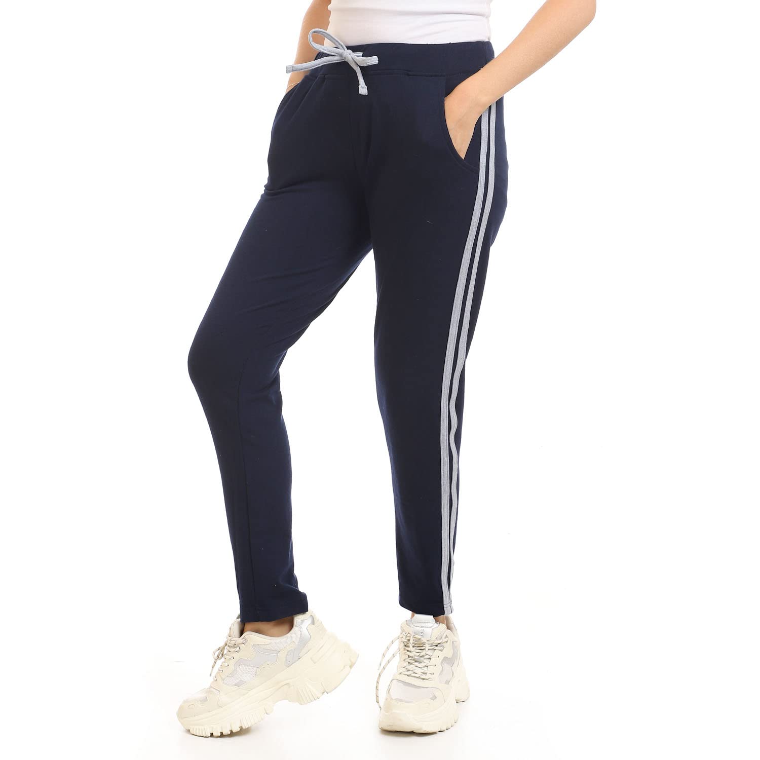 Jamila بنطلون قطن حريمي - كحلي