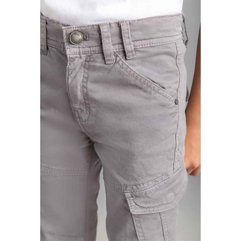Concrete بنطلون اولادي ساده - رمادي