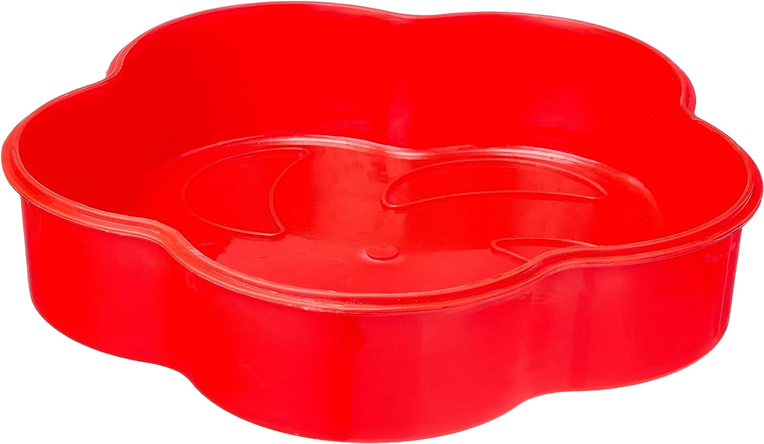 BB طبق تسالي بلاستيك شكل وردة 5 اجزاء - الوان متعددة - (28 * 6cm)