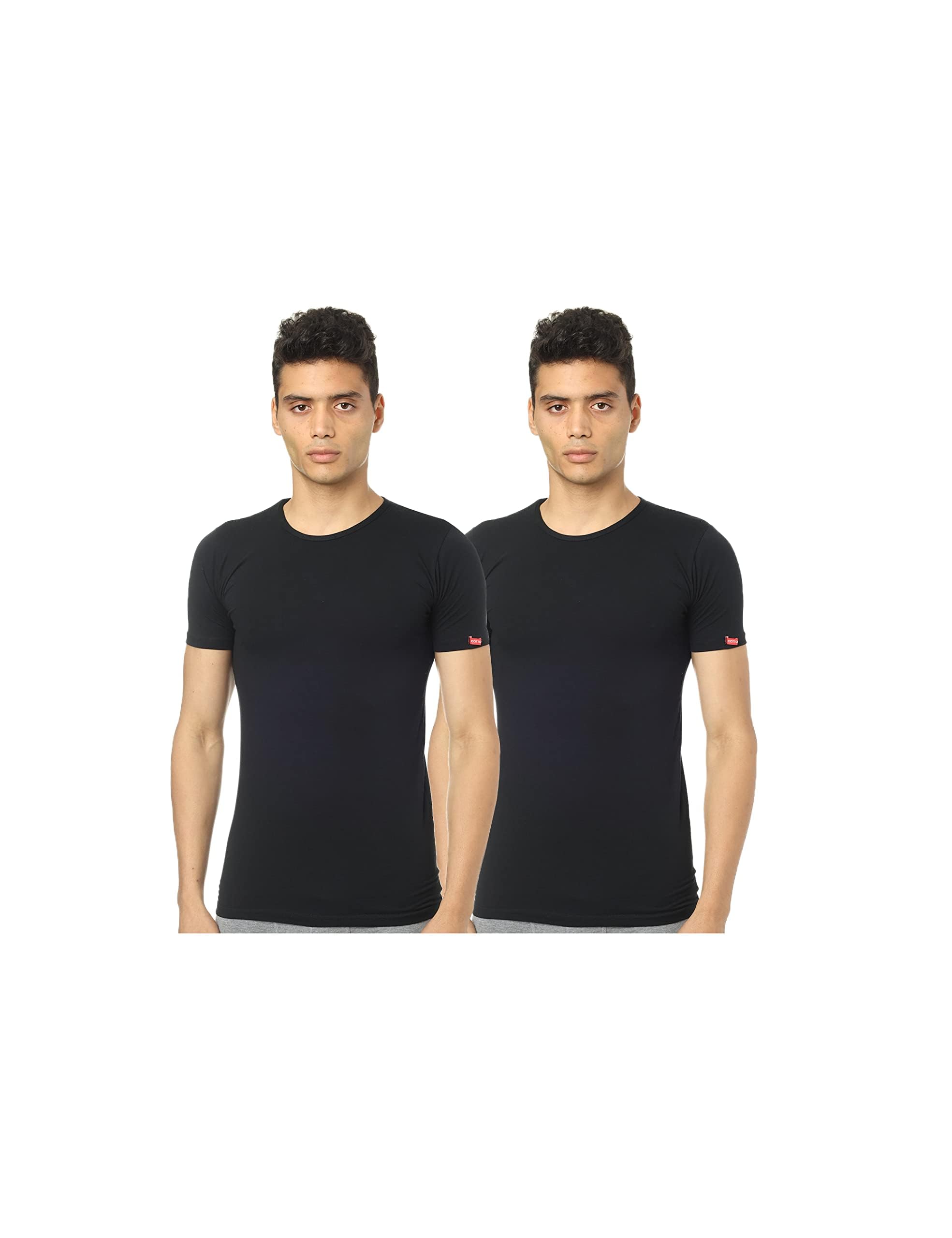 Cottonil أندر شيرت رجالي نص كم رقبه دائريه - 6 قطع