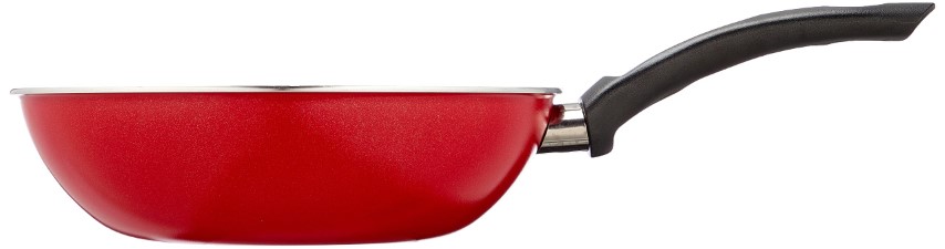 Trueval طاسة قلي - 24 سم - احمر